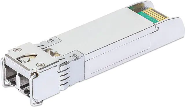 Alt view image 3 of 5 - Intellinet 10 Gigabit Fiber SFP+ Optical Transceiver Module, 10GBase-SR (LC) Multi-Mode Port, 300 m (984 ft.), HPE-compatible, Silver