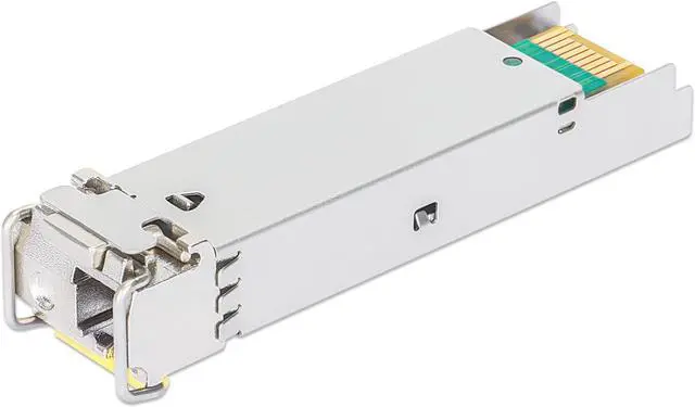 Alt view image 3 of 5 - Intellinet Gigabit Fiber WDM Bi-Directional SFP Optical Transceiver Module, 1000Base-BX-D (LC) Single-Mode Port, 40 km (25 mi.), BiDi WDM (RX1310/TX1550), MSA-compliant for Maximum Compatibility, Silv