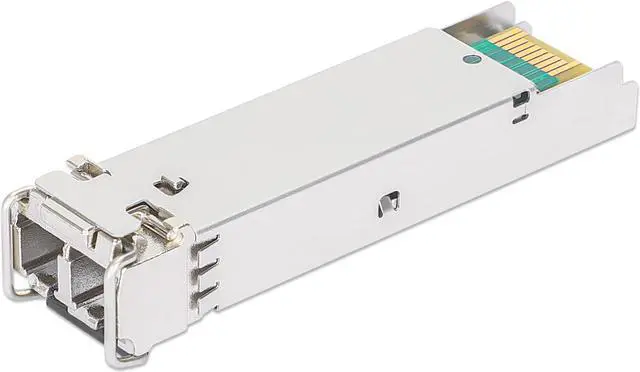Alt view image 3 of 5 - Intellinet Industrial Gigabit Fiber SFP Optical Transceiver Module, 1000Base-SX (LC) Multi-Mode Port, 550 m, MSA-compliant for Maximum Compatibility, Silver