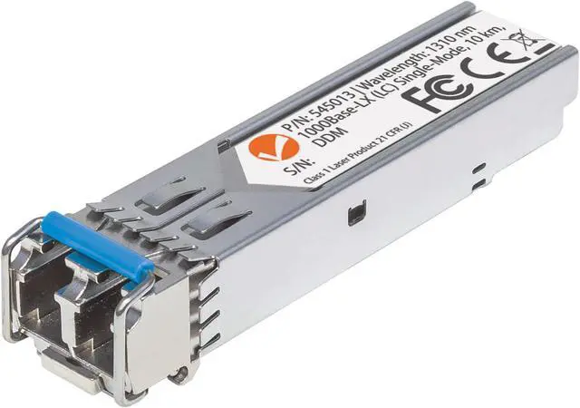 Alt view image 13 of 18 - Intellinet Gigabit Fiber SFP Optical Transceiver Module, 1000Base-LX (LC) Single-Mode Port, 10 km (6.2 mi.)