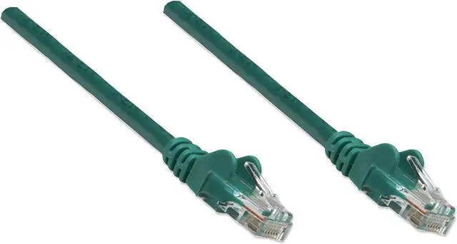 Alt view image 2 of 4 - Intellinet Network Cable, Cat5e, UTP, RJ45 Male / RJ45 Male, 0.15 m (0.5 ft.), Green