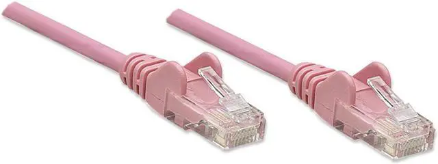 Alt view image 2 of 4 - Intellinet Network Cable, Cat5e, UTP, RJ45 Male / RJ45 Male, 3.0 m (10 ft.), Pink