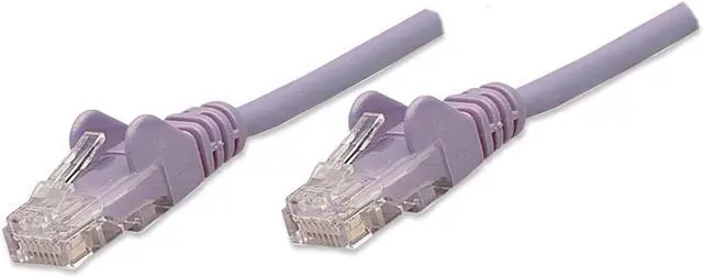 Main image of Intellinet Network Cable, Cat5e, UTP, RJ45 Male / RJ45 Male, 5.0 m (14 ft.), Purple