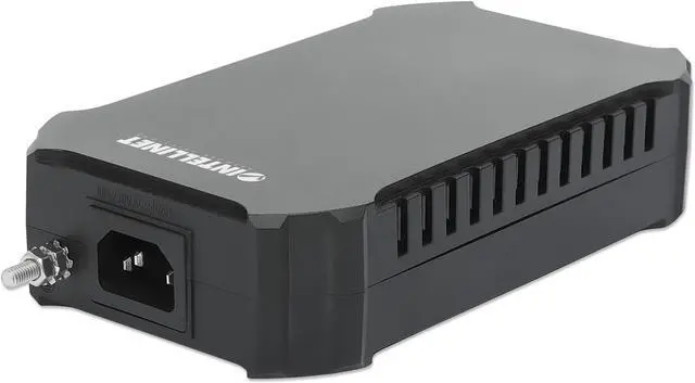 Alt view image 4 of 7 - Intellinet 10G PoE++ Injector, One 95 W Port, IEEE 802.3bt (4PPoE) Compliant, Plastic Housing, Wall-mount Option