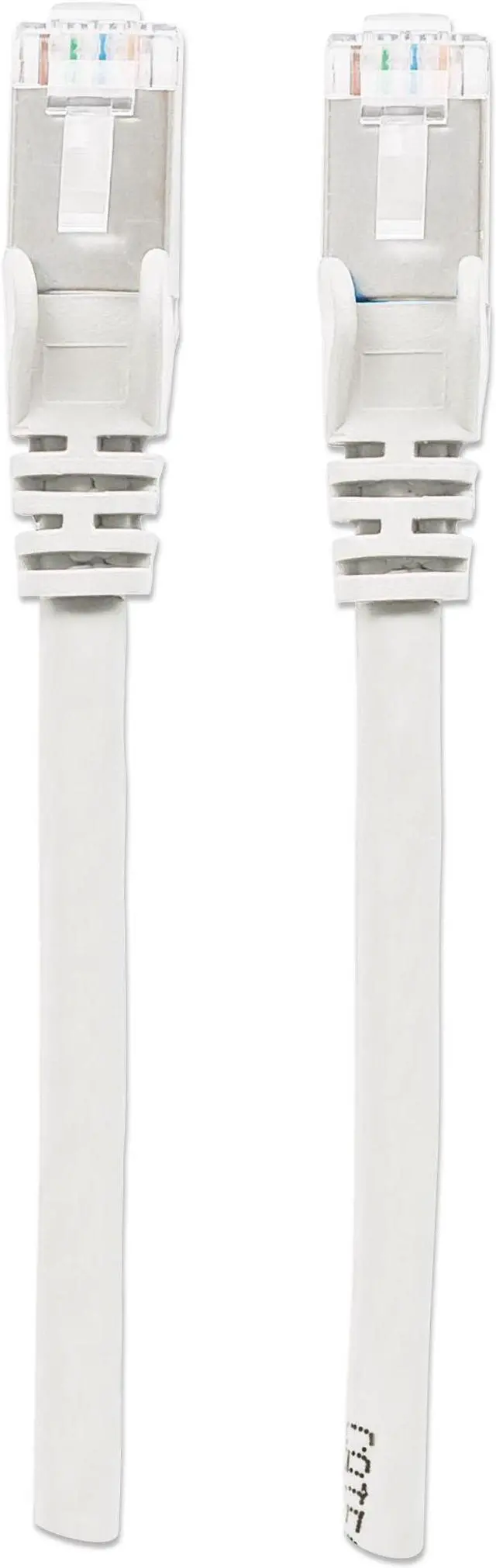 Alt view image 4 of 6 - Intellinet Cat6a S/FTP Network Patch Cable, 3 ft., White, 10G, 500 MHz, 100% Copper, 26 AWG, RJ45, Stranded, Snag-free, Gold-plated Contacts