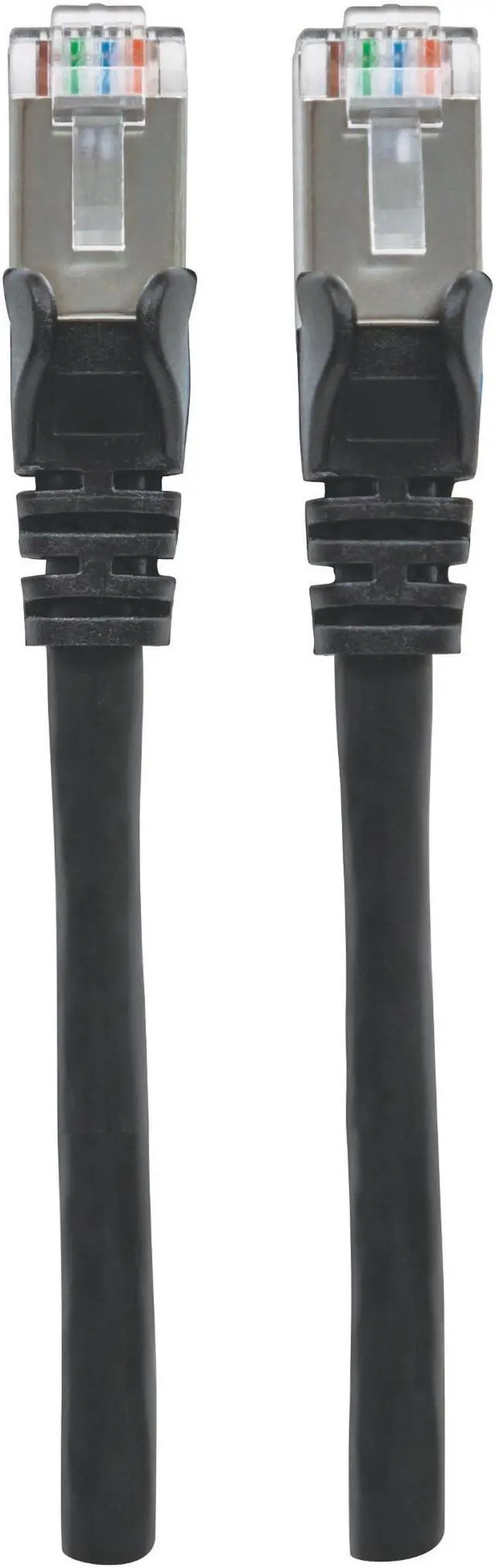 Alt view image 4 of 6 - Intellinet Cat6a S/FTP Network Patch Cable, 5 ft., Black, 10G, 500 MHz, 100% Copper, 26 AWG, RJ45, Stranded, Snag-free, Gold-plated Contacts