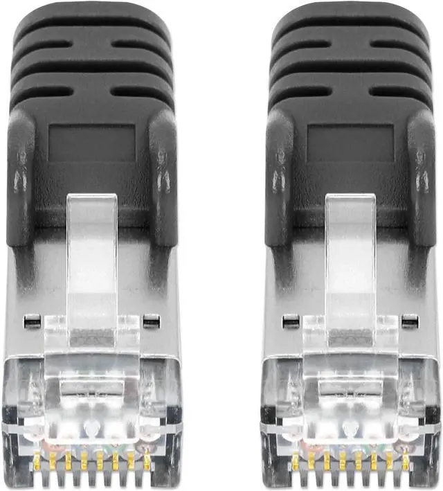 Alt view image 3 of 4 - Intellinet Cat8.1 S/FTP Network Patch Cable, 3 ft., Black, 40G, 2 GHz, 100% Copper, 24 AWG, RJ45, Stranded, Snag-free, Gold-plated Contacts