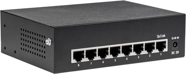 Alt view image 9 of 11 - POE PLUS GIGABIT SWITCH 8-PORT