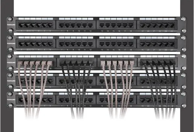 Alt view image 6 of 7 - Intellinet Cat6 U/UTP Slim Network Patch Cable, 0.5 ft., Gray, 10-Pack, 10G, 250 MHz, 100% Copper, 30 AWG, RJ45, Stranded, Snag-free, Gold-plated Contacts