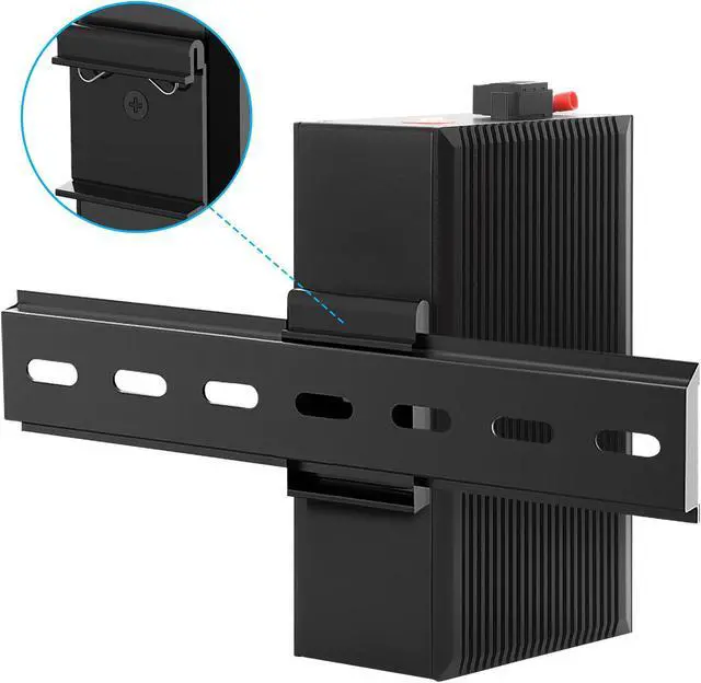 Alt view image 5 of 5 - Intellinet Industrial Gigabit Media Converter, 10/100/1000Base-TX to 1000Base-LX (SC) Single-mode, 20 km (12.4 mi.), IP40-rated Metal Housing, DIN-Rail Mount