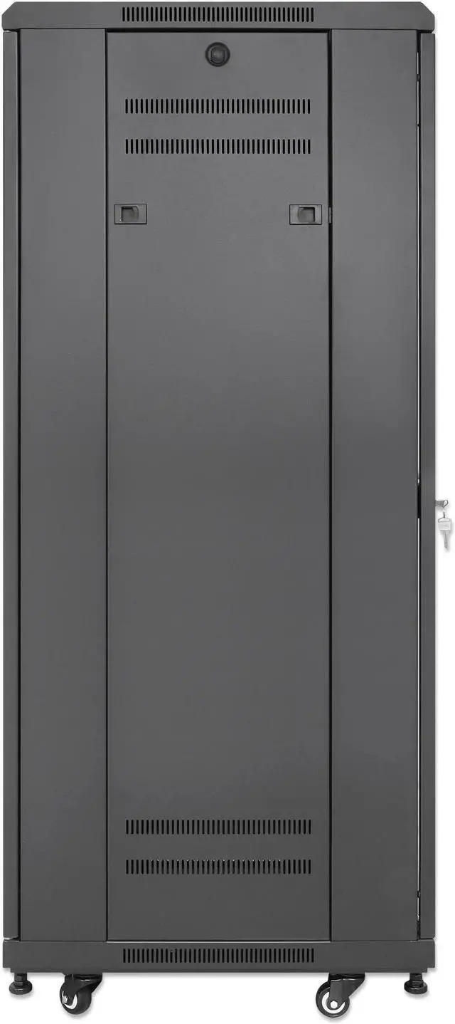 Alt view image 5 of 6 - Intellinet Pro Line Network Cabinet with Integrated Fans, 27U, 23.6 in. (600 mm) Depth and Width, Roof-mounted Two-fan Ventilation Unit, Assembled, Black RAL 9004 - OEM