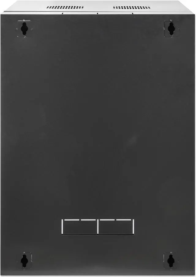 Alt view image 7 of 7 - Intellinet 19" Double Section Wallmount Cabinet , 15U, 600 mm (23.6 in.) Depth, Flat Pack, Black - OEM