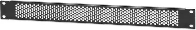 Main image of Intellinet 19" Vented Blank Panel, 1U, Rackmount Spacer Panel with Perforated Venting, Black RAL 9005