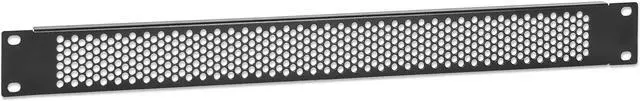 Alt view image 2 of 6 - Intellinet 19" Vented Blank Panel, 1U, Rackmount Spacer Panel with Perforated Venting, Black RAL 9005