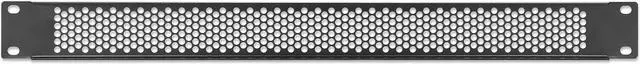 Alt view image 4 of 6 - Intellinet 19" Vented Blank Panel, 1U, Rackmount Spacer Panel with Perforated Venting, Black RAL 9005