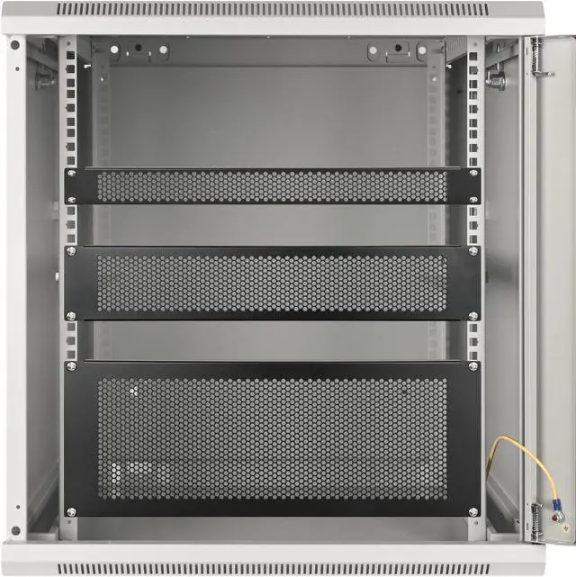 Alt view image 6 of 6 - Intellinet 19" Vented Blank Panel, 1U, Rackmount Spacer Panel with Perforated Venting, Black RAL 9005