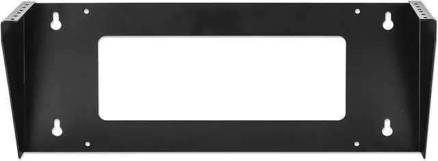 Alt view image 7 of 7 - Intellinet Vertical Wall Mount Rack Bracket for 19" Equipment, 2U, Space-Saving Mini-Rack to Mount 19 in. Network Equipment Vertically on a Wall or Horizontally under a Desk, Black RAL 9005