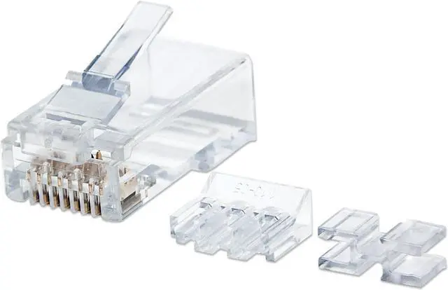Alt view image 6 of 8 - INTELLINET 790536 CAT-6 3-Prong Mod Plugs, 80 pk