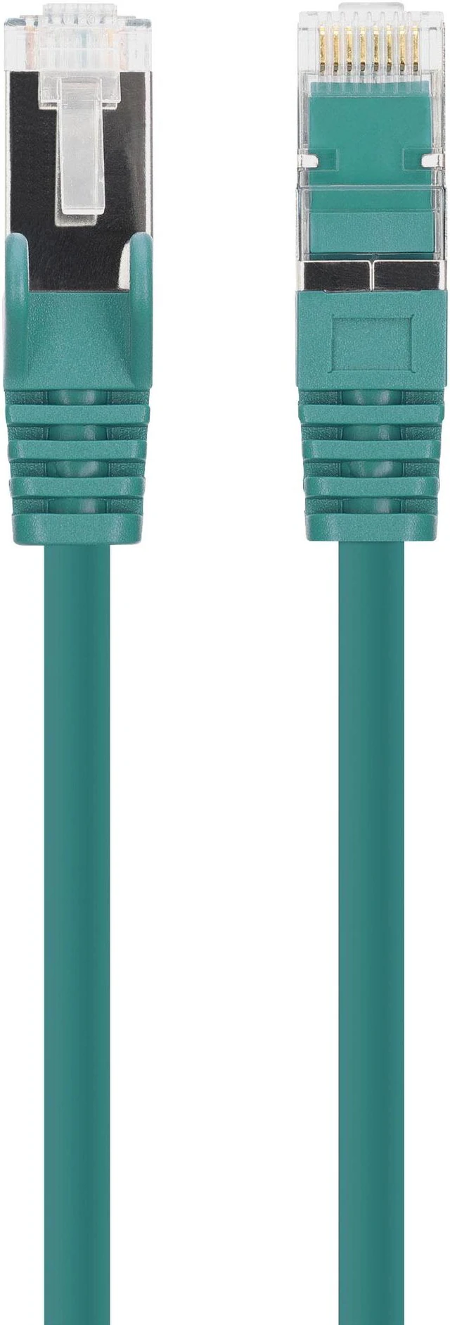 Alt view image 4 of 7 - Intellinet Cat8.1 U/FTP Slim Network Patch Cable, 7 ft., Green, 10-Pack, 40G, 2 GHz, 100% Copper, 30 AWG, RJ45, Stranded, Snag-free, Gold-plated Contacts