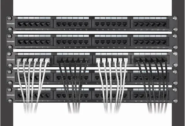 Alt view image 6 of 7 - Intellinet Cat8.1 U/FTP Slim Network Patch Cable, 10 ft., White, 10-Pack, 40G, 2 GHz, 100% Copper, 30 AWG, RJ45, Stranded, Snag-free, Gold-plated Contacts
