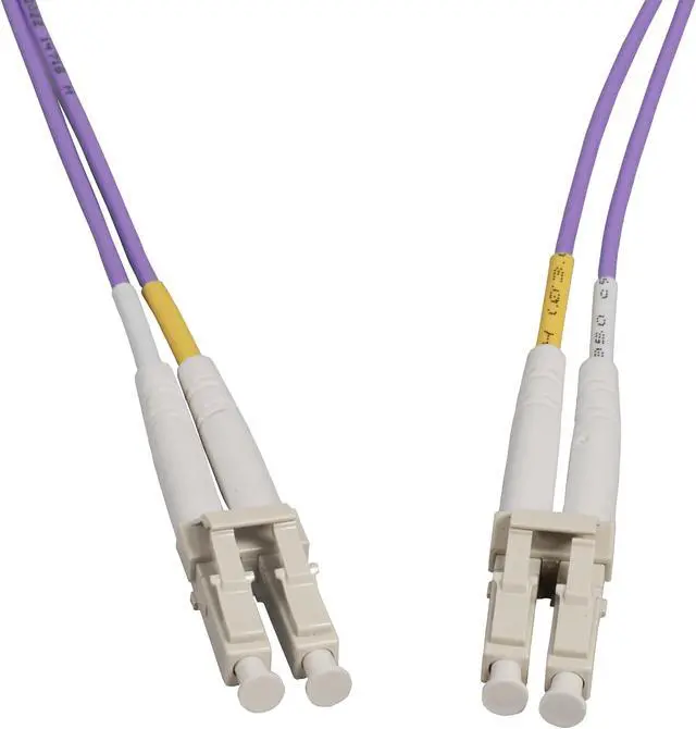 Alt view image 2 of 5 - Intellinet 12 m LC to LC UPC Fiber Optic Patch Cable, 2.0 mm, Duplex, OFNR, OM4 Multimode, Violet, 50/125 µm, Bend Insensitive Multimode Fiber (BIMMF), 39 ft