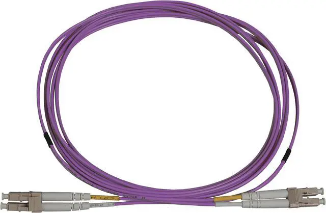 Alt view image 3 of 5 - Intellinet 12 m LC to LC UPC Fiber Optic Patch Cable, 2.0 mm, Duplex, OFNR, OM4 Multimode, Violet, 50/125 µm, Bend Insensitive Multimode Fiber (BIMMF), 39 ft