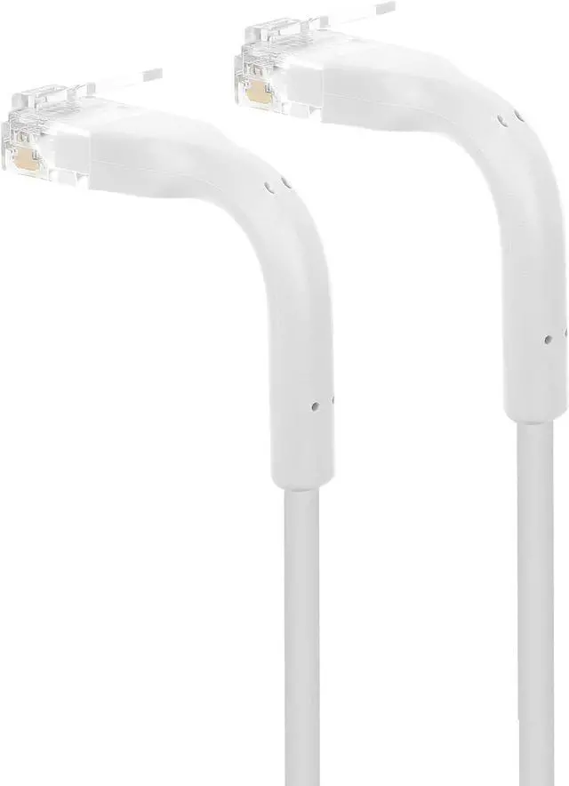 Alt view image 7 of 7 - Intellinet Cat6 U/UTP FlexiBoot Slim Network Patch Cable, 1 ft., White, 10-Pack, 10G, 250 MHz, 100% Copper, 32 AWG, RJ45, Stranded, Highly Bendable, Gold-plated Contacts