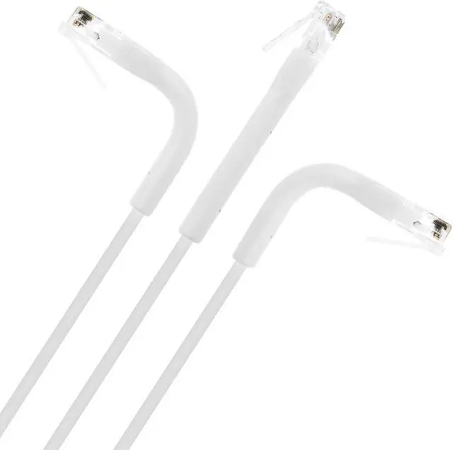 Alt view image 6 of 7 - Intellinet Cat6 U/UTP FlexiBoot Slim Network Patch Cable, 5 ft., White, 10-Pack, 10G, 250 MHz, 100% Copper, 32 AWG, RJ45, Stranded, Highly Bendable, Gold-plated Contacts