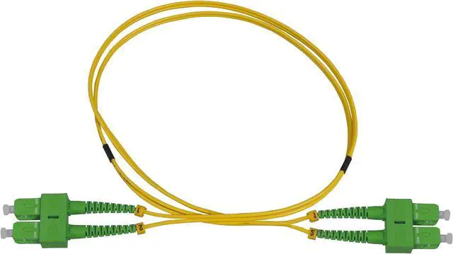 Alt view image 3 of 5 - Intellinet 5 m SC UPC to SC APC Fiber Optic Patch Cable, 2.0 mm, Duplex, OFNR, Singlemode BIF, Yellow, 9/125 µm, Bend Insensitive Fiber Cable G.657.A1, 16 ft