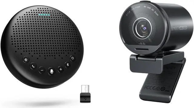 Main image of EMEET S800 4K Webcam for Streaming and Luna Bluetooth Speakerphone