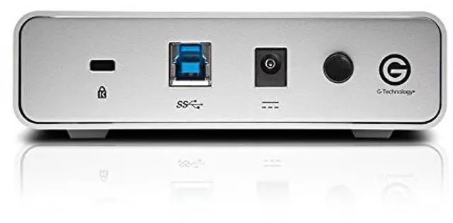 Alt view image 5 of 5 - G-Technology 4TB G-DRIVE USB 3.0 Desktop External Hard Drive, Silver - Compact, High-Performance Storage - 0G03594-1