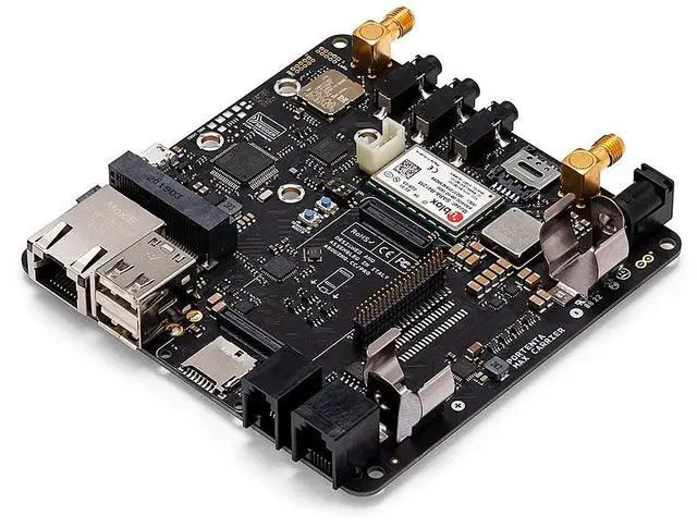 Main image of Arduino Pro Portenta Max Carrier [ABX00043]  Industrial-Grade SBC with Multi-Connectivity (LoRa®, CAT-M1, NB-IoT, Ethernet), JTAG Debugger, and Edge AI Support for Automation and Robotics