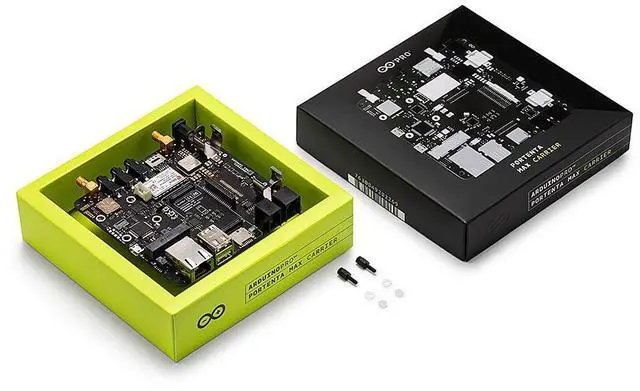 Alt view image 4 of 5 - Arduino Pro Portenta Max Carrier [ABX00043]  Industrial-Grade SBC with Multi-Connectivity (LoRa®, CAT-M1, NB-IoT, Ethernet), JTAG Debugger, and Edge AI Support for Automation and Robotics