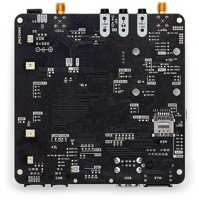 Alt view image 3 of 5 - Arduino Pro Portenta Max Carrier [ABX00043]  Industrial-Grade SBC with Multi-Connectivity (LoRa®, CAT-M1, NB-IoT, Ethernet), JTAG Debugger, and Edge AI Support for Automation and Robotics