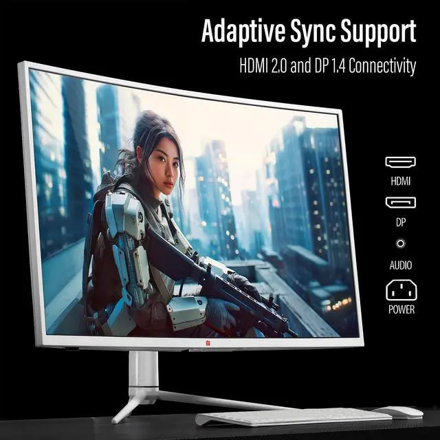 Alt view image 5 of 5 - Deco Gear 39 Curved Ultrawide Gaming Monitor, 2560 x 1440, HDR400, 165 Hz, 99% sRGB, HDMI 2.0, DP 1.4