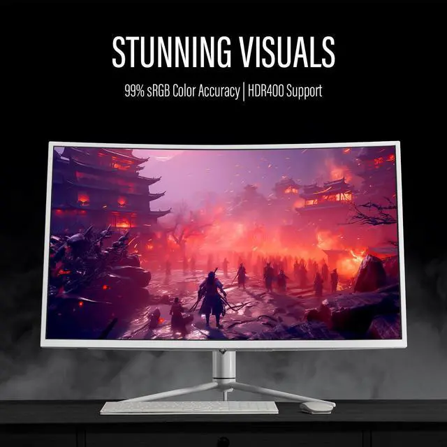Alt view image 4 of 5 - Deco Gear 39 Curved Ultrawide Gaming Monitor, 2560 x 1440, HDR400, 165 Hz, 99% sRGB, HDMI 2.0, DP 1.4