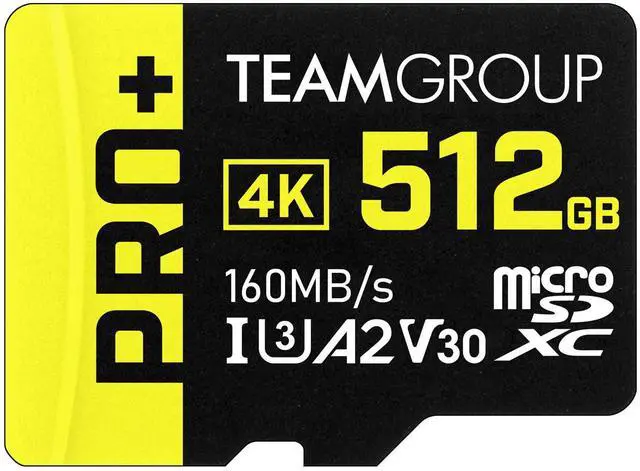 Main image of TEAMGROUP A2 Pro Plus Card 512GB Micro SDXC UHS-I U3 A2 V30, Read/Write up to 160/110 MB/s for Nintendo-Switch, Steam Deck, Tablets, Smartphones with Adapter TPPMSDX512GIA2V3003