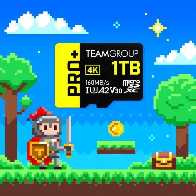 Alt view image 4 of 5 - TEAMGROUP A2 Pro Plus Card 512GB Micro SDXC UHS-I U3 A2 V30, Read/Write up to 160/110 MB/s for Nintendo-Switch, Steam Deck, Tablets, Smartphones with Adapter TPPMSDX512GIA2V3003