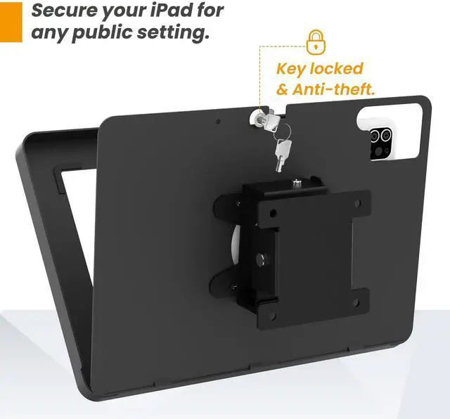 Alt view image 4 of 5 - Beelta Tablet Wall Mount Compatible with 10.9" iPad 10th, Pro 11" 1 2 3 4, Air 4 5, Air 11", iPad 11"(A16) - BSW101BA