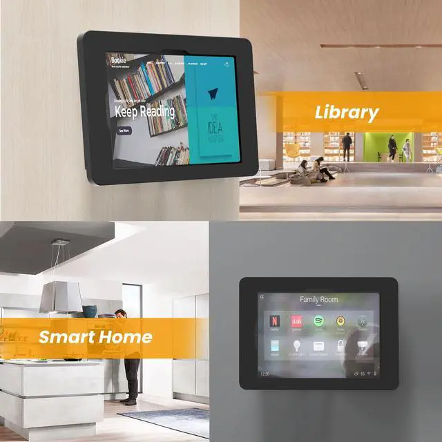 Alt view image 3 of 5 - Beelta Tablet Wall Mount Compatible with 10.9" iPad 10th, Pro 11" 1 2 3 4, Air 4 5, Air 11", iPad 11"(A16) - BSW101BA