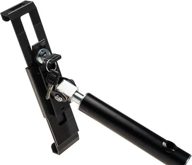 Alt view image 4 of 5 - Multi-Flex Car Mount - CTA Flex Security Car Mount with Lock and Key Security Enclosure for iPad 10th Gen 10.9-inch | iPad 7th /8th /9th Gen 10.2-inch & Other 7-14-inch Tablets - Black (PAD-MFSCM)