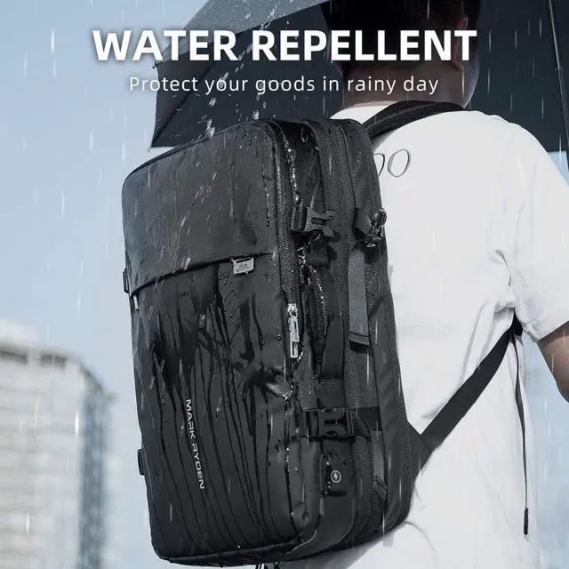 Alt view image 2 of 5 - MARK RYDEN Extra Large 40L Travel Backpack, Carry On Backpack, Water Resistant Lightweight Daypack for Flight, Business Backpack Fits 17 Inch Laptop with USB Charger for Men and Women