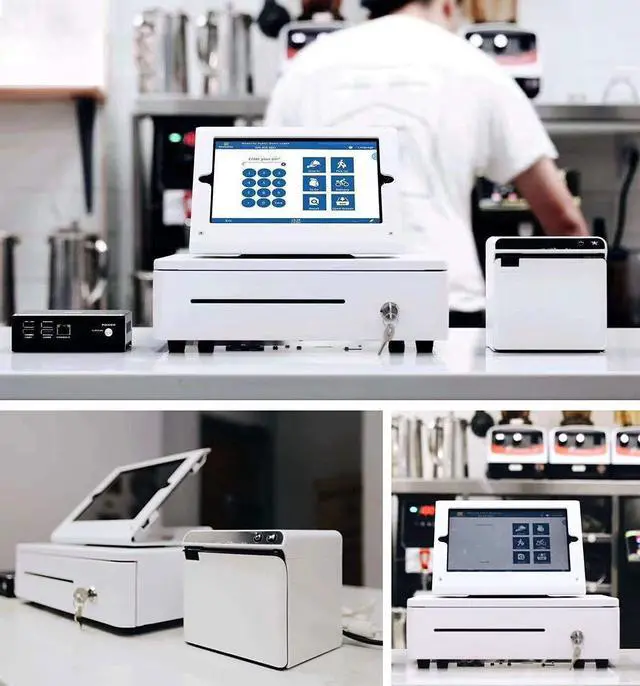 Alt view image 2 of 5 - Beelta Tablet Stand for Desk Compatible with 10.2" iPad 7 8 9, All Metal, 360 Swivel Base, Anti Theft Tablet Retail Stand - BSC102WT