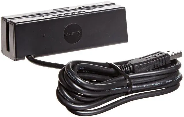 Main image of MagTek 21040140 SureSwipe Dual Head Triple Track USB HID Magnetic Stripe Reader with 6' Cable, 60 in/s Swipe Speed, 5V, Black