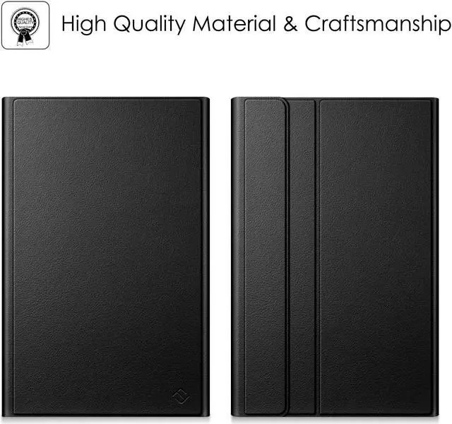 Alt view image 3 of 5 - FINTIE Keyboard Case for Samsung Galaxy Tab A 10.1 2019 Model SM-T510/T515/T517, Slim Shell Lightweight Stand Cover with Detachable Wireless Bluetooth Keyboard, Black