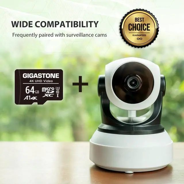 Alt view image 4 of 5 - GIGASTONE 64GB Micro SD Card 10-Pack, 4K UHD Video, Surveillance Security Cam Action Camera Drone Professional, 90MB/s Micro SDXC UHS-I A1 Class 10