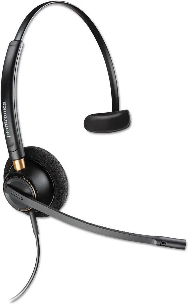 Main image of Poly - EncorePro 510 QD Wired Headset (Plantronics) - Works with Poly Call Center Digital Adapters - Acoustic Hearing Protection - Mono (Single-Ear)