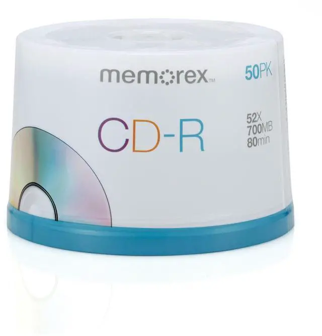 Main image of Memorex 700MB/80-Minute 52x Data CD-R Media 50-Pack Spindle