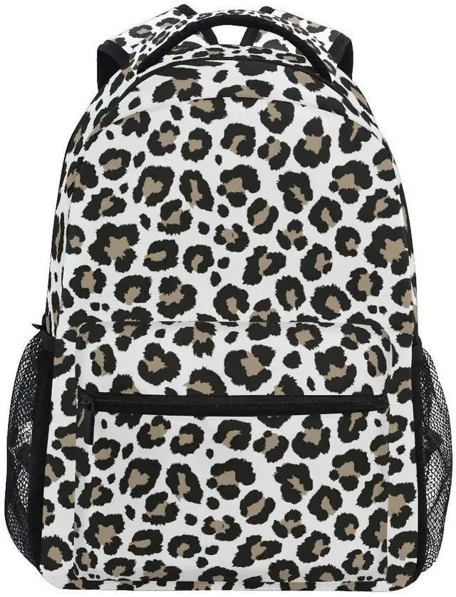 Main image of ALAZA Cheetah Leopard Print Animal Skin Large Backpack for Kids Boys Girls Student Personalized Laptop iPad Tablet Travel School Bag with Multiple Pockets