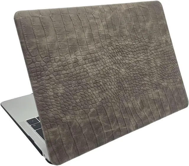 Alt view image 3 of 5 - BaayCerrie Retro Crocodile Leather Design for Black MacBook Pro 16 inch Case 2023 2021 Model A2780 A2485 M2 Pro / M2 Max / M1 Pro / M1 Max Chip